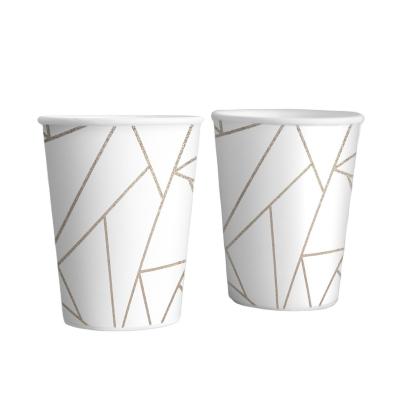 China Biodegradable hot sale manufacturer disposable hot paper cups 8oz with logo paper coffee cup for sale