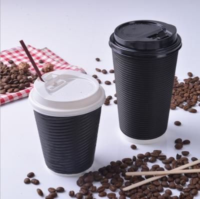 China Bio-degradable 2021 hot coffee cups with lids and sleeve straw package customize supplier wholesale manufacture for sale