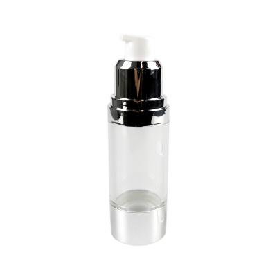 China 5ml 10ml 15ml 30ml 50ml 100ml 150ml 200ml Cosmetic UV Aluminum Refillable Blank White Vacuum Pump Airless Pump Bottle for sale