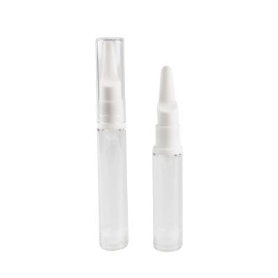 China Personal Plastic Cosmetic Packaging Airless Skin Care Bottles Anodized Lid Face Cream Eye Cream Airless Skin Care Serum for sale