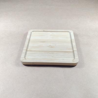 China Wholesale 4Pcs Bamboo Set Wooden Bamboo Cup Tray/Bamboo Coaster Wooden Bamboo Cup Tray/Tea Cup For Restaurant Hotel Household Tea Cup Set for sale