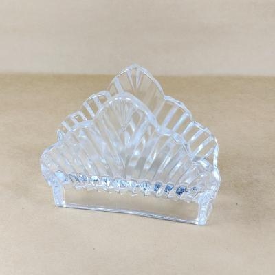 China Factory Wholesale Machine Made Glass Napkin Holder/Glass Stocked Table Napkin Holder/Napkin Holder Rack For Restaurant Event&Party&Activity for sale