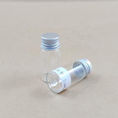 China Factory Made Beverage Cap 10ml Glass Tube Vial / Aluminum Glass Tube With Screw Cap / Vial Tube With Screw Cap For Packaging Factory for sale