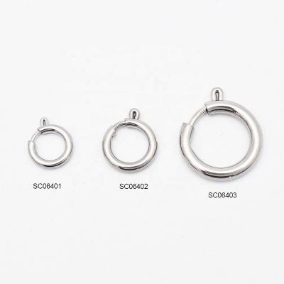 China Stainless Steel DIY Jewelry Findings Stainless Steel Spring Clasp For Necklace for sale