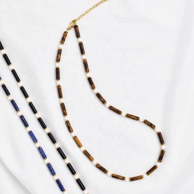 China 2021 Summer Fashion Trendy Bohemian Beaded Necklace Feminine Necklace For Women for sale