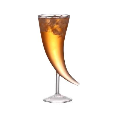 China Morden Luxury INS Prepare To Ship Creative Hand Blown Moon Martini Glass Cocktail Glass Cheap Cup for sale