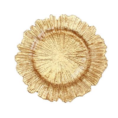 China 13 Inch Gold Snowflake Glass Flat Loader Ins Viable Factory Price for sale