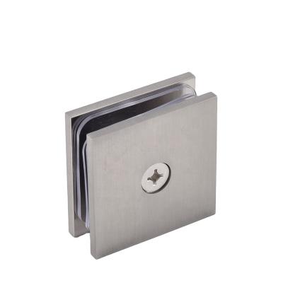 China Heavy Duty Corner Glass Wall Mount Wall Mount Bathroom Shower Screen Crl Hardware Square Clip Flange for sale