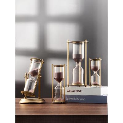 China Nordic modern light luxury creative crafts timer Europe personality home decoration office hourglass for sale