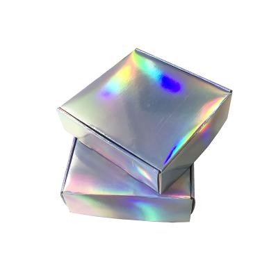 China Recyclable Custom Printed Holographic Corrugated Mailing Box Apparel Packaging Box for sale