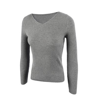 China High Quality Anti-wrinkle Women's Long Sleeve Custom Knitted 2021 Wholesale Women Autumn Trendy Ladies Knit Sweater for sale