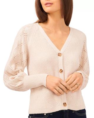 China Anti-wrinkle autumn winter wool V-neck buttoned long sleeve knitted cardigans sweater for women for sale