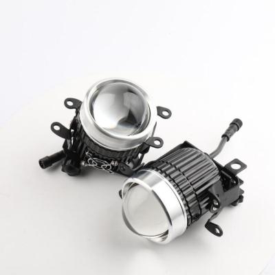 China Aluminum Double Beam LED Fog Lamp Accessories Waterproof Projector Lens High Low Fog Light for sale