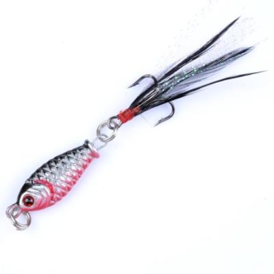 China 3D eyes; 3D Color Painting 4 Colors Eyes Small Metal Fish 5g New To Lead Fishing Lure With Hook for sale