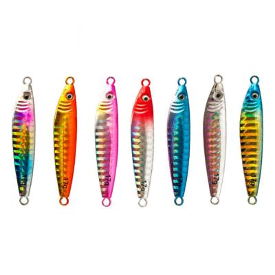 China Realistic 3D Lead Eyes Casting Lures Metal Lures Fishing Casting Spoons UV Coating for sale