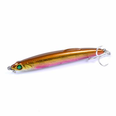 China 3D eyes; Color painting; Super Far Possibility Wholesale 75mm Artificial Painted Fishing Lures 9.7g Pencil Lure Sinking for sale