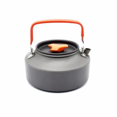 China Easy Carry Portable Outdoor Picnic Cooking Kettle 1.1L Camping Teapot Increasing Coffee Camping Kettle Pot for sale