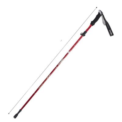 China Ultralight Collapsible Telescopic Outdoor Goods Folding Trekking Pole With Lock EDC Quick Trekking Pole for sale