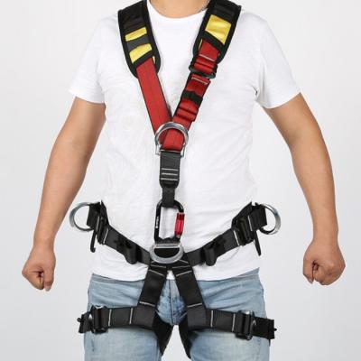 China Top Part Time Worker Full Protection Polyester Seat Belt Drop Body Harness for sale