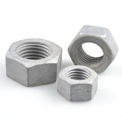 China High Quality Heavy Industry HDG Hex Nuts for sale