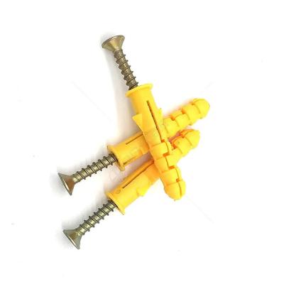 China Factory wholesale price small plastic high quality nylon doomsayer yellow plastic expansion plug for sale