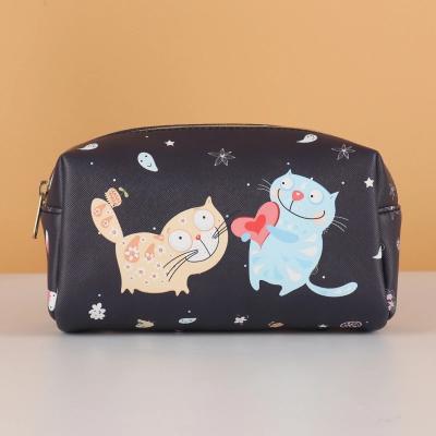 China Fashion New Arrival Cosmetic Bag PU Leather Girls' Makeup Cosmetic Bag Cartoon Bag for sale