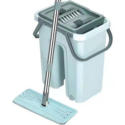 China Sustainable Floor Cleaning System 360 Degree Flat Floor Cleaner Mop And Bucket Sets for sale