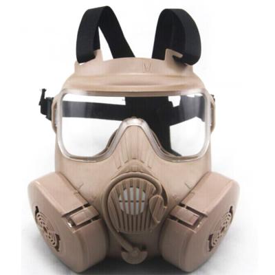 China NEW Double Gas Mask protection filter Chemical Gas Respirator Face Mask Black/green/Tan for sale