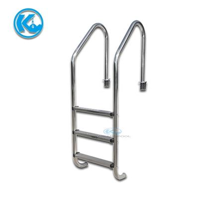 China High Quality New Popular Swimming Pool Three Steps Stainless Steel Ladder With Railing for sale