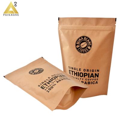 China Recyclable Eco Friendly Ziplock Stand Up Food Packaging 100% Compostable Paper Pouch Biodegradable Bags for sale