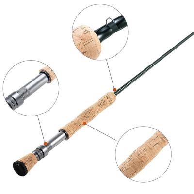 China Light Weight 2.7m fly fishing rod carbon four-section Luya rod travel fly fishing is suitable for white bass salmon trout for sale