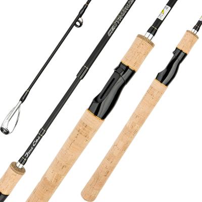 China Carbon fiber Portable Lure Fishing Rod Light hard and strong long throw fishing rod Straight handle wheel seat for sale