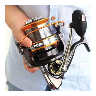 China LEFT HAND 3000-9000 Size 12+1 Ball Bearings Big Trolling Fishing Reels Feeder Metal Fishing Reel Carp Surf Casting Reel for sale