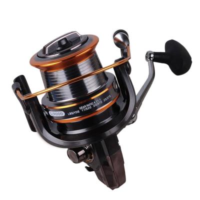 China LEFT HAND Metal Fishing Reel Carp Surf Casting Reel 3000-9000 Size 12+1 Ball Bearings Big Trolling Fishing Reels Feeder for sale