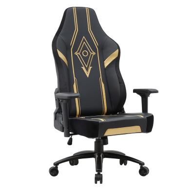 China Adjustable (height) customize embroidery logo metal frame esport computer gaming reclining chair for sale