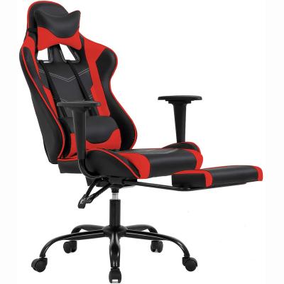 China Silla Gamer Chair Gamer (Height) Price Adjustable Cheap Ergonomic PU Leather Computer Gaming Chair With Footrest for sale