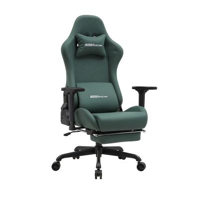 China Custom Cooling Cheap Office Logo Green OEM Style PC Gaming Racing Gaming Chair For Sillas Game for sale