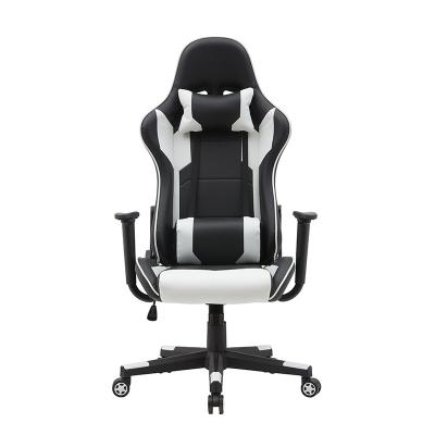 China (Size)Anji 2D 180 Degree Computer Desk Ergonomic White Leather Gaming Chair Adjustable Armrest for sale