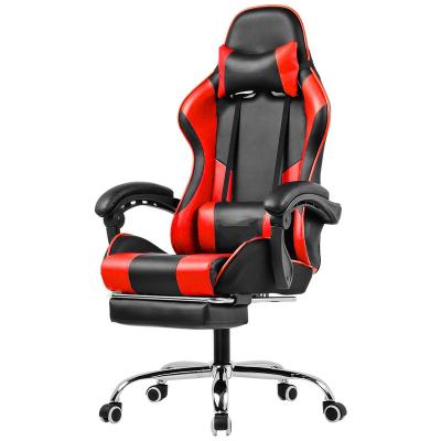 China PC Gaming Chair High Back Ergonomic Revolving Kursi Game (Height) Furniture PU High Quality Executive Leather Gaming Chair Adjustable for sale