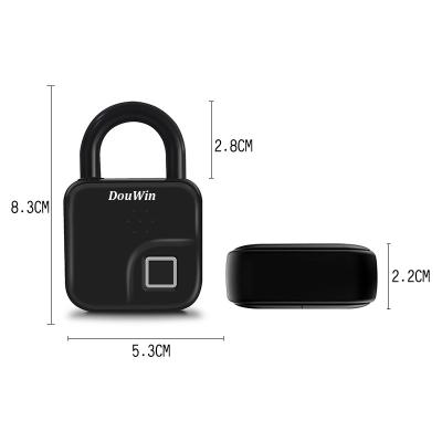 China Mobile Phone Tuya App BLE Fingerprint Padlock DW28FA for sale