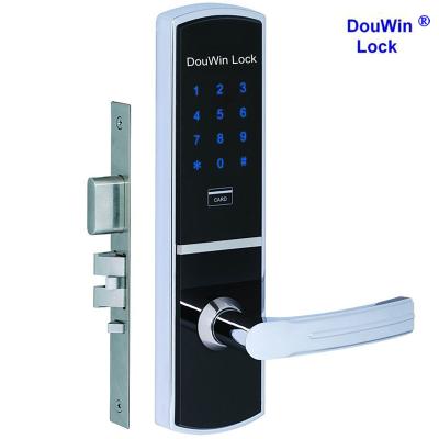 China Smart Password Electronic Lock Office Security Master Card Door Lock Home Door Touch Screen Lock for sale