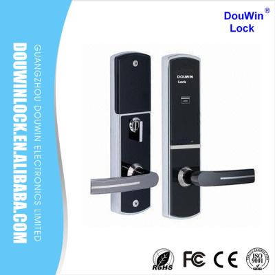 China Douwin zinc alloy waterproof biometric door lock with electronic key for sale