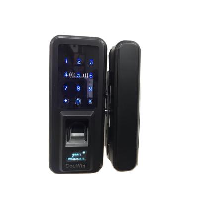 China Safe Fingerprint and Sliding Digital Glass Door Lock GF601S/B for sale