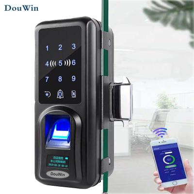 China Biometric Electric Fingerprint Sliding Glass Door Lock GF602S for sale