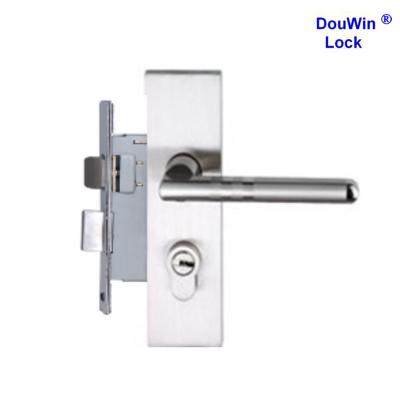 China 304 stainless steel bathroom toilet lock door handles for sale