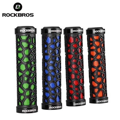 China ROCKBROS Mountain Bike Recycling Grips Soft MTB Mountain Bike Bicycle Handlebar Grips With Full Cycle Rubber Parts for sale