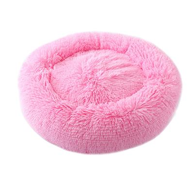 China Soft Thick Plump Fluffy High Quality Breathable Cat Dog Bed Skin-Friendly Plush Pet Bed for sale