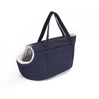 China Wholesale Breathable Outdoor Portable Pet Carry Bag Puppy Kitten Pet Cages Carriers Canvas Tote Pets Carry Bag for sale