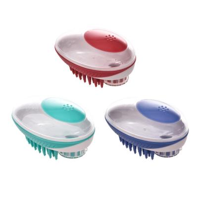 China Viable Manufacturer Wholesale Dog Cat Grooming 2 in 1 Massage Pet Wash Bath Brush for sale