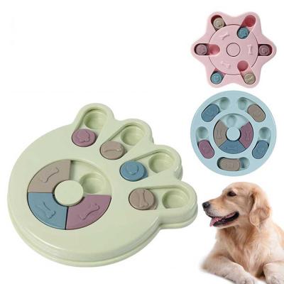 China Viable High Quality Juguetes Para Mascotas Paw Print Type Dog Toy Interactive Plays Dog Puzzle Toys for sale